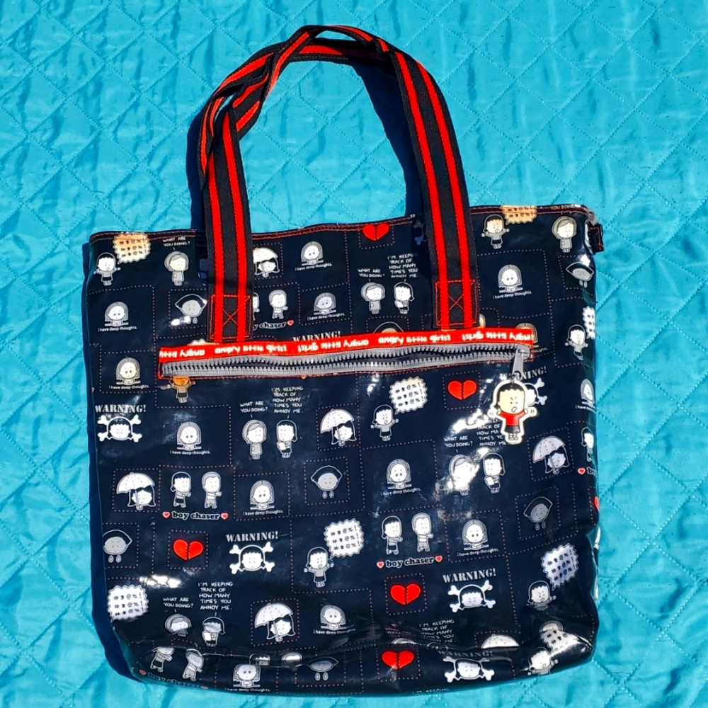 Angry Little Girl by Lela Lee Tote Bag